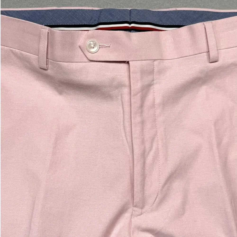 Tommy Hilfiger Men's Modern-Fit TH Flex Stretch Suit Pants Lt Pink 36x34 $135.00